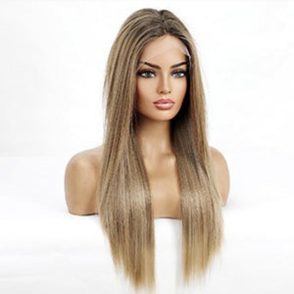 Ombre Ash Blonde Lace Front Wig